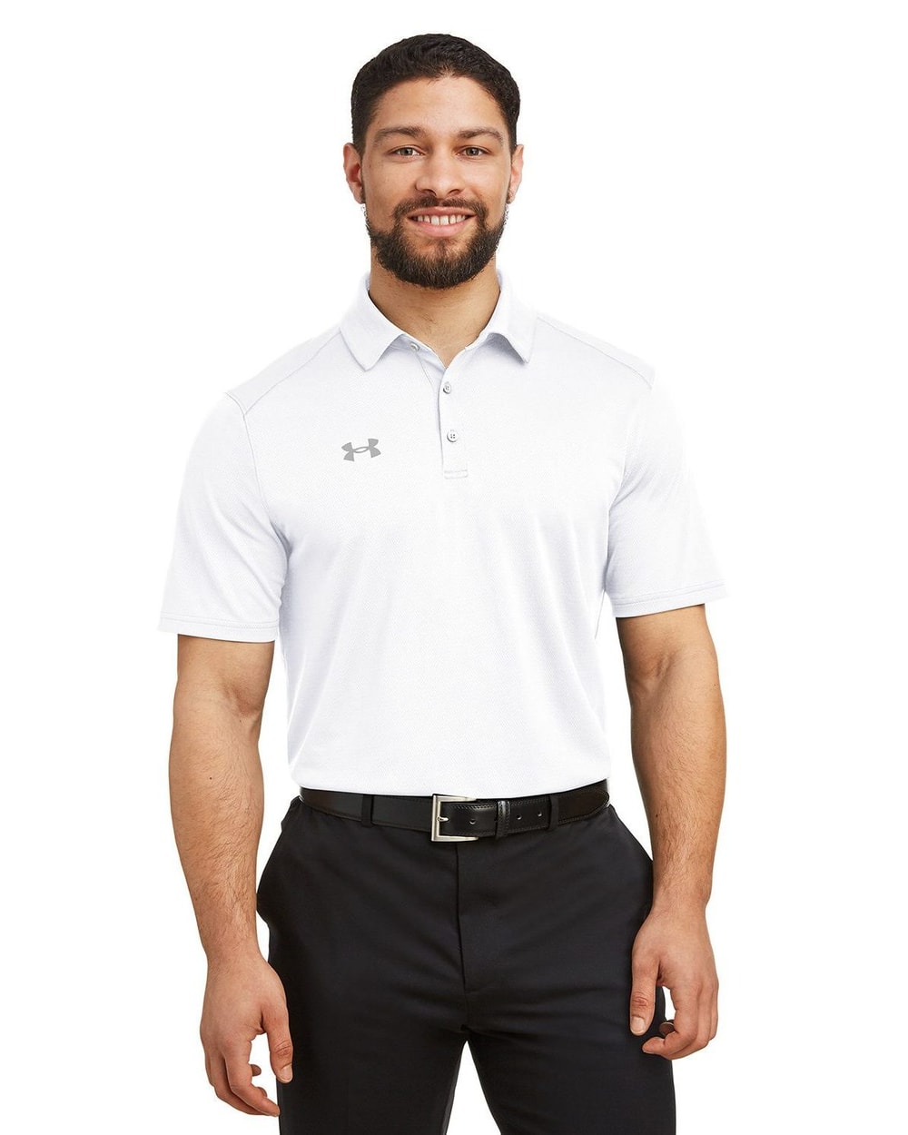 Under Armour Tech Polo White - front view model