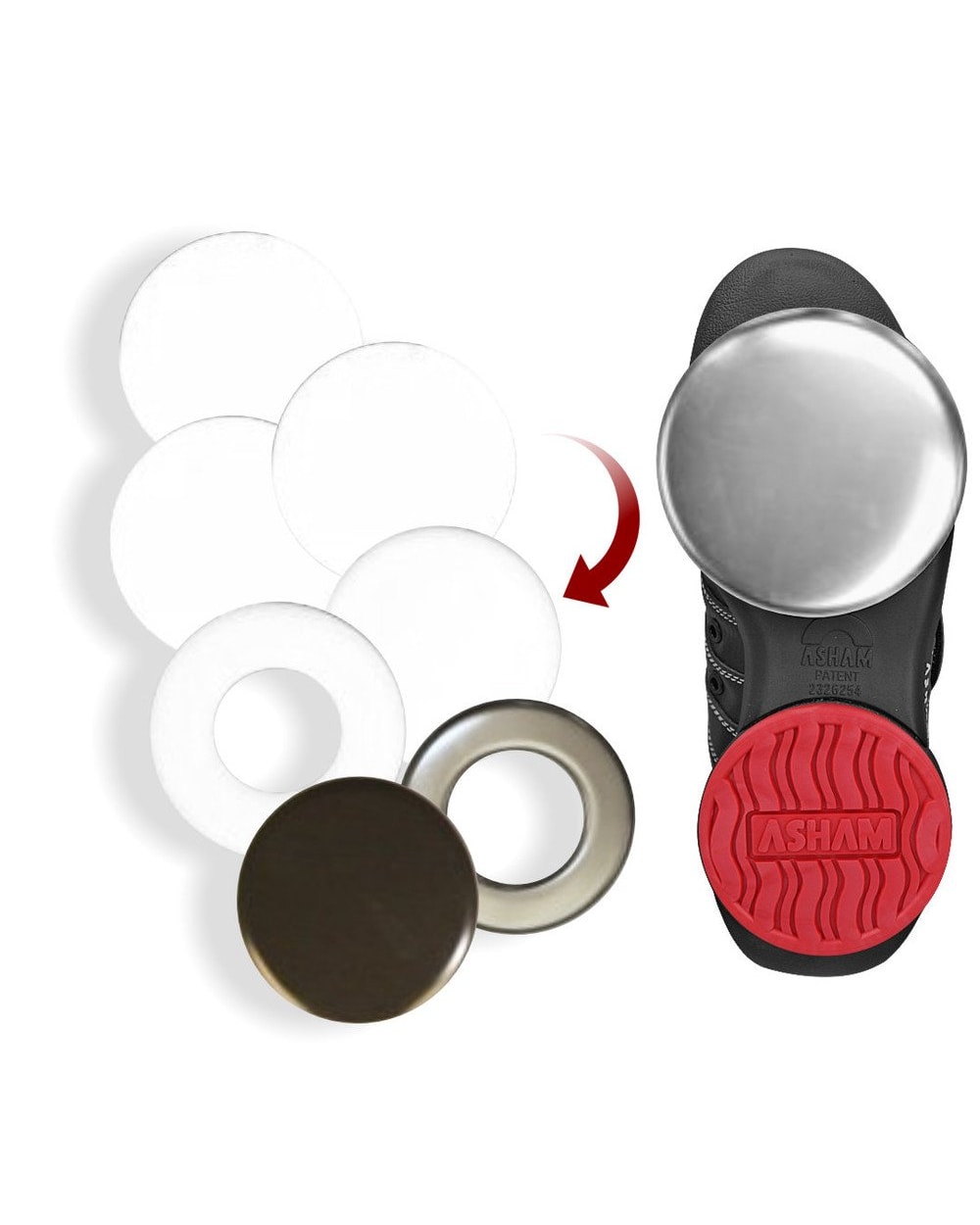 Asham Teflon 1/4" Disk
