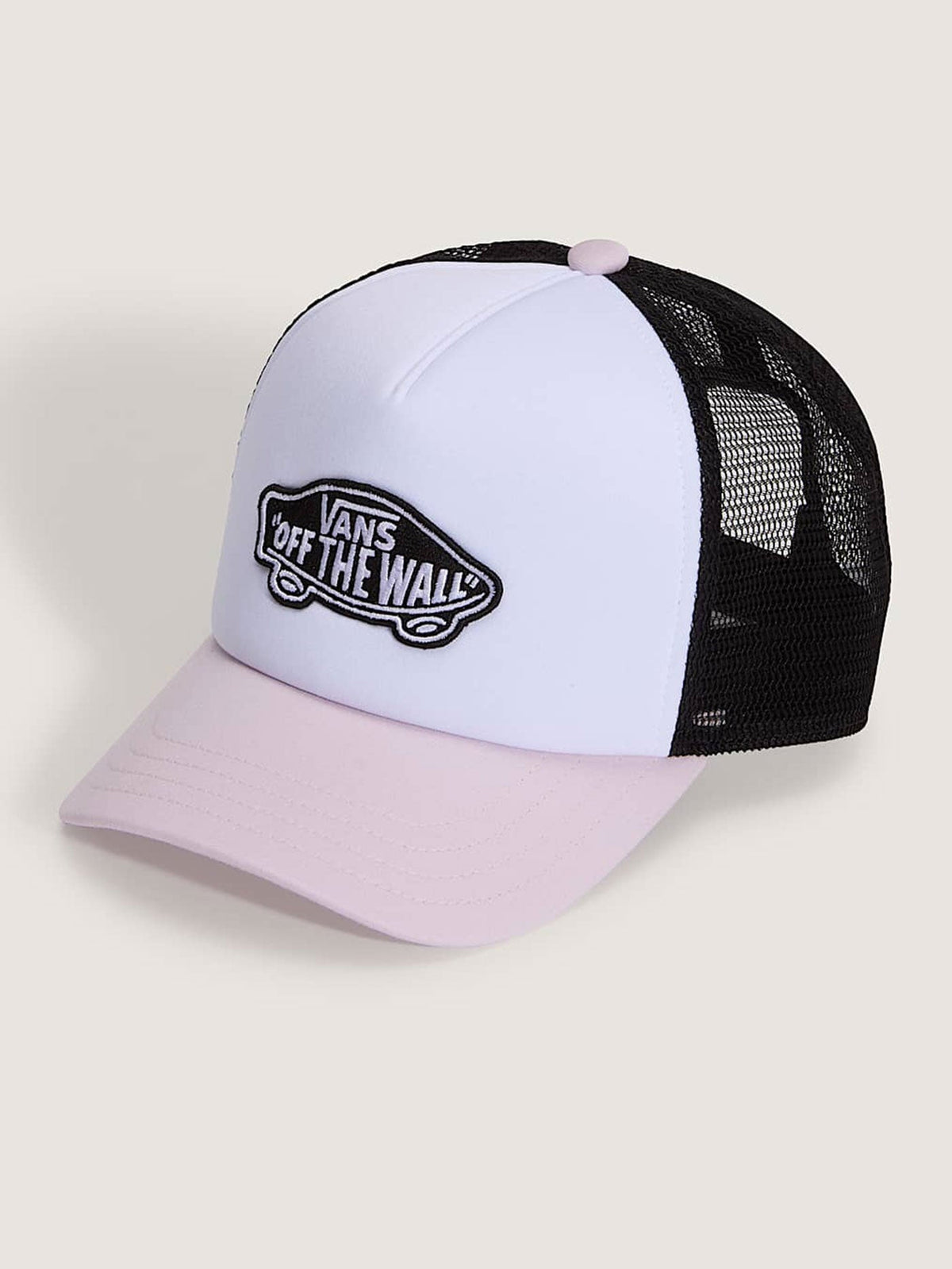 Vans Youth Classic Patch Curved Bill Trucker Hat - Pale Petal - front