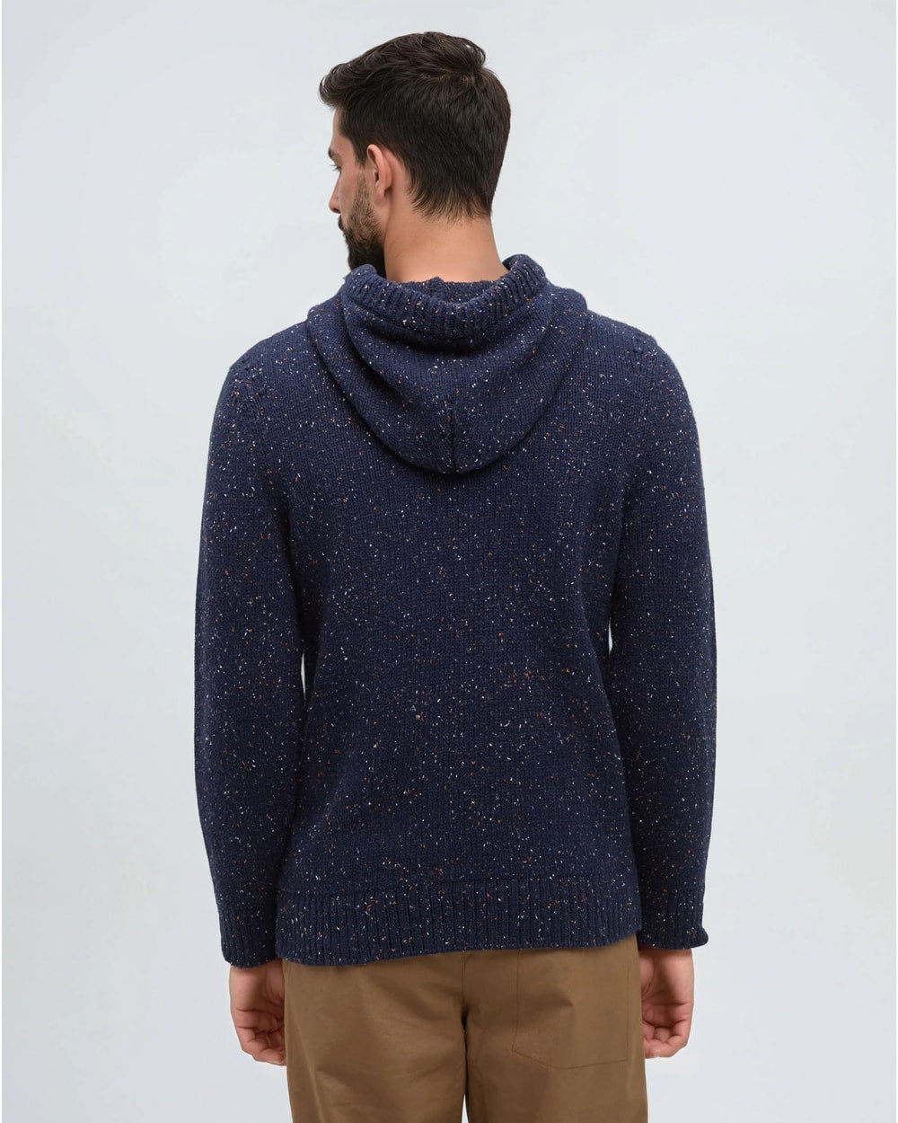 Tentree Fraser Fleck Sweater - Midnight Blue Fleck - back