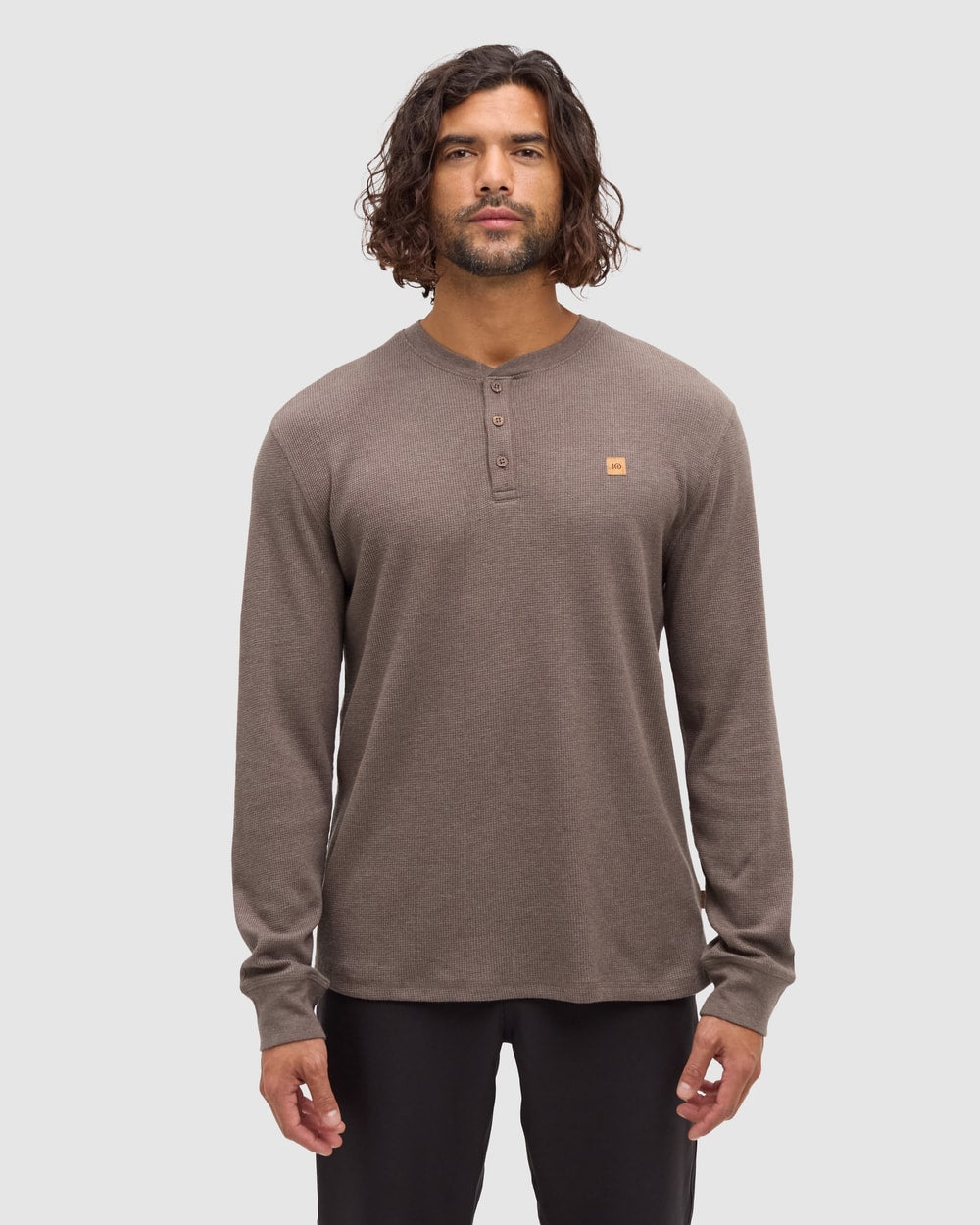 Tentree Freemont Henley - ASHWOOD HEATHER