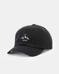 Tentree Mountain Peak Hat, Black, front angle