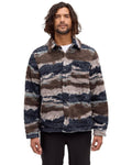 Tentree Otto Reversible Jacket - Midnight Blue/Reflective Peaks - front