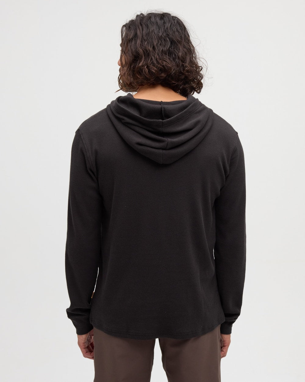 Tentree Thom Hooded Longsleeve - METEORITE BLACK