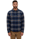 Tentree Willingdon Jacket - Midnight Blue/Lumber Plaid - front