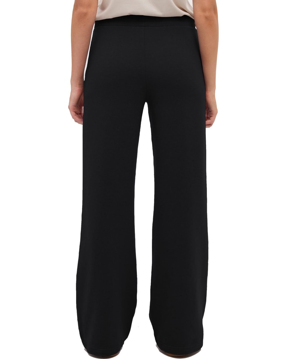 Tentree Women's Bamone Wide Leg Sweatpant - Meteorite Black - back