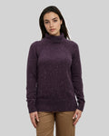 Tentree Women's Spokane Fleck Sweater - Plum Royale Fleck - front