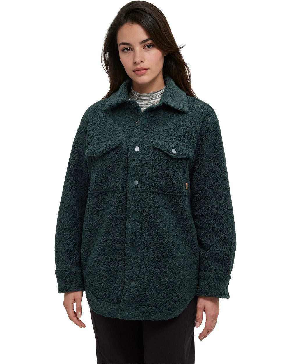 Tentree Women's Sunday Jacket - Dark Forest Green - front