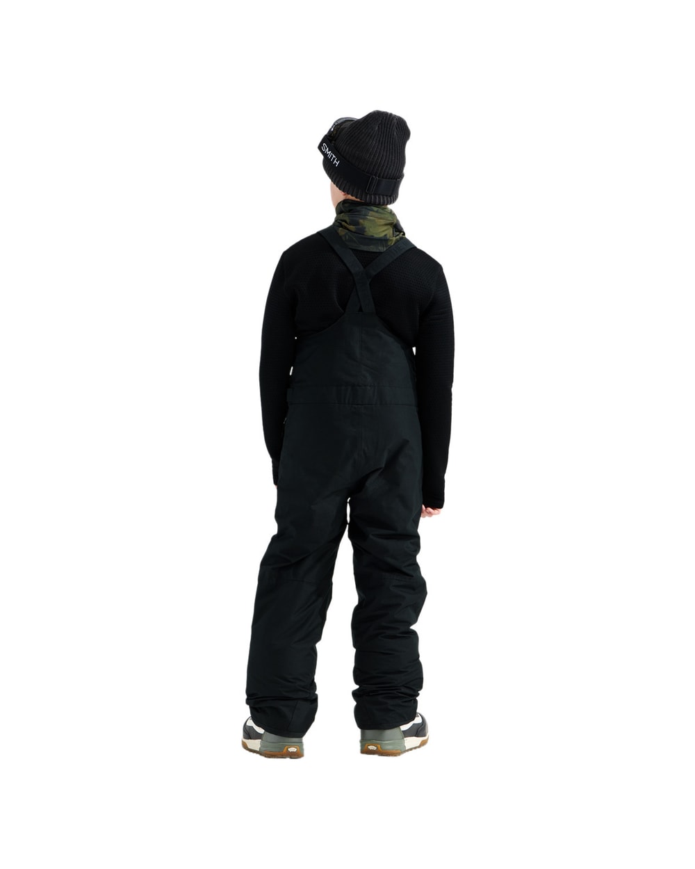 Teen Freedom Insulated Bibs in TNF Black, on-model back