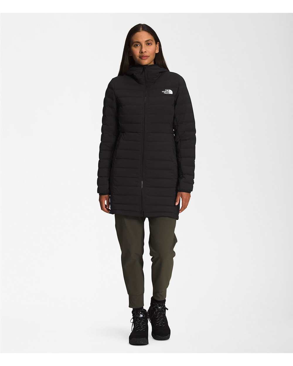 The North Face Belleview Stretch Down Parka TNF Black detail