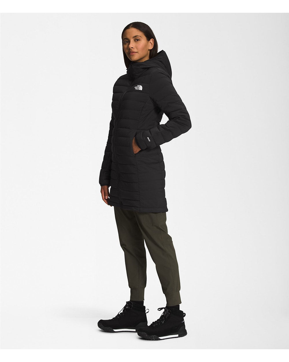 The North Face Belleview Stretch Down Parka TNF Black front