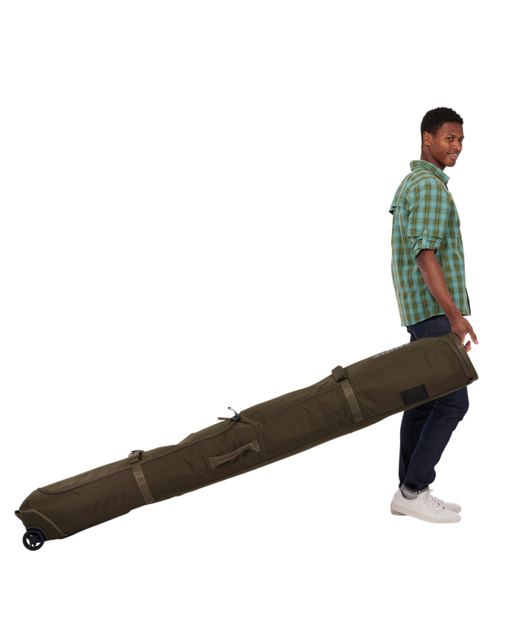 Thule RoundTrip Ski Roller Bag 192cm - Deep Khaki