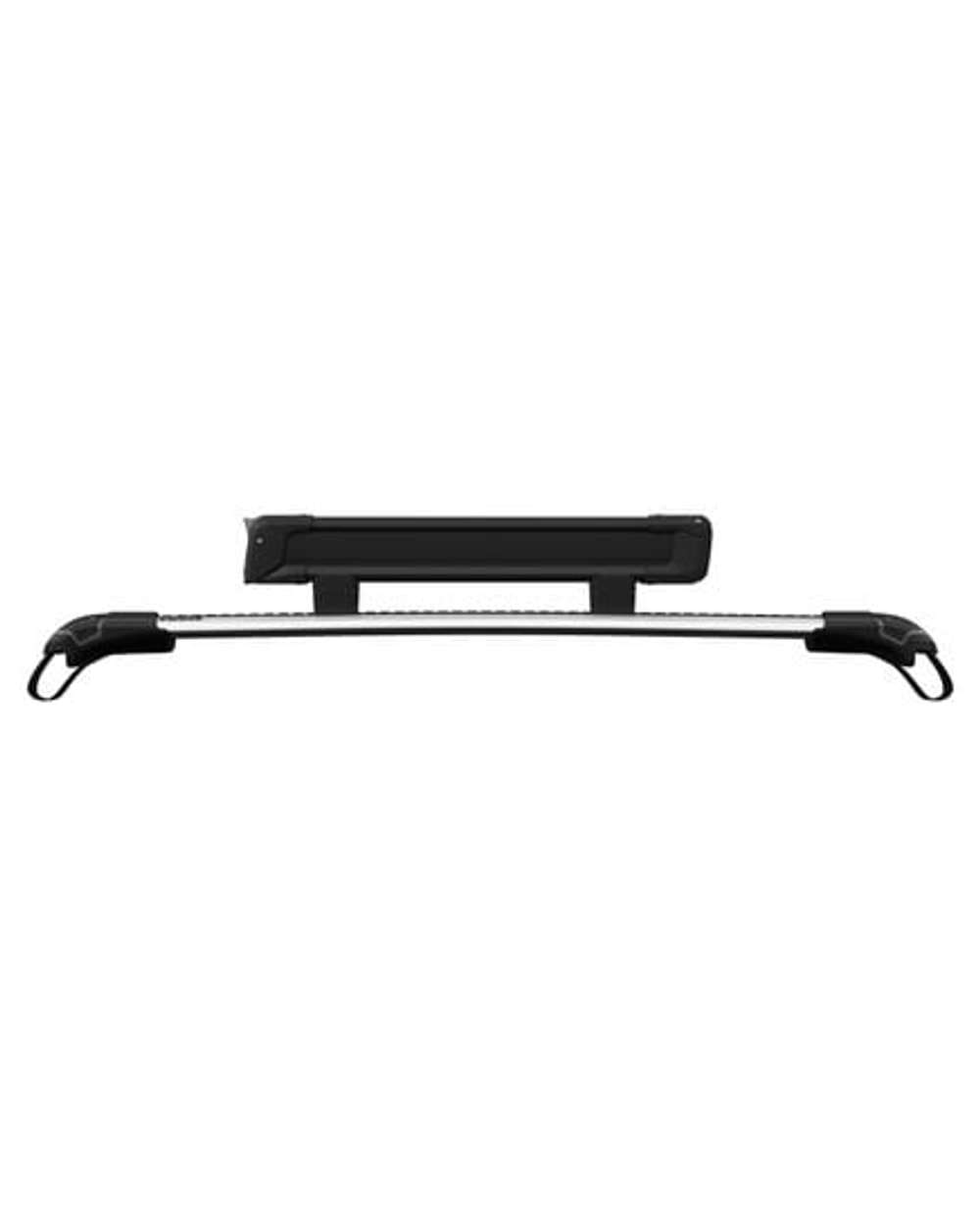 Thule SnowPack L Ski and Snowboard Rack - Black end view
