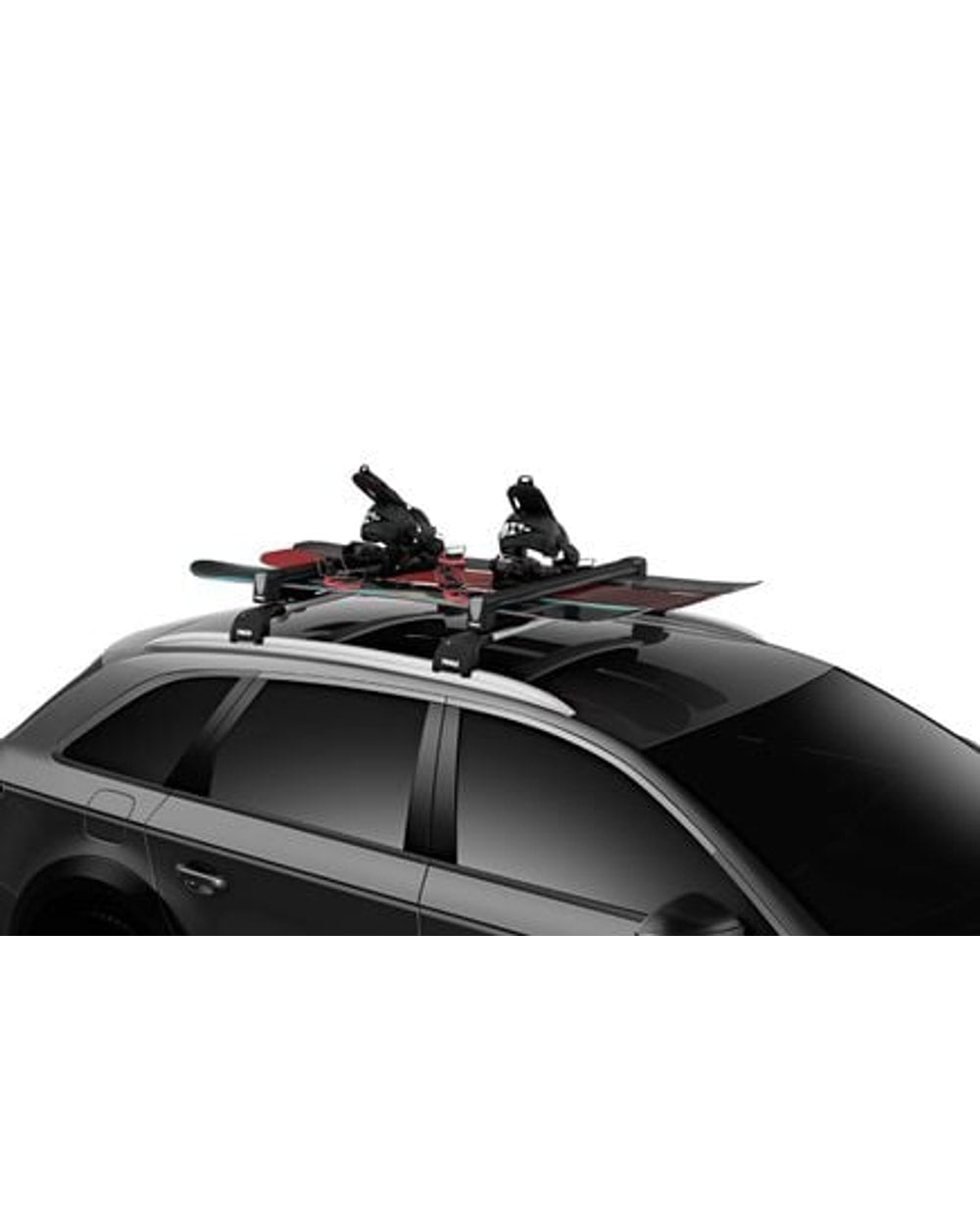 Thule SnowPack L Ski and Snowboard Rack - Black on vehicle
