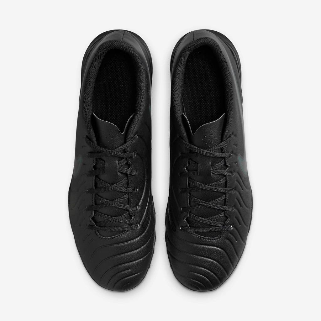 Nike Tiempo Legend 10 Club Turf Soccer Shoes - Black/Deep Jungle/Black - view 4