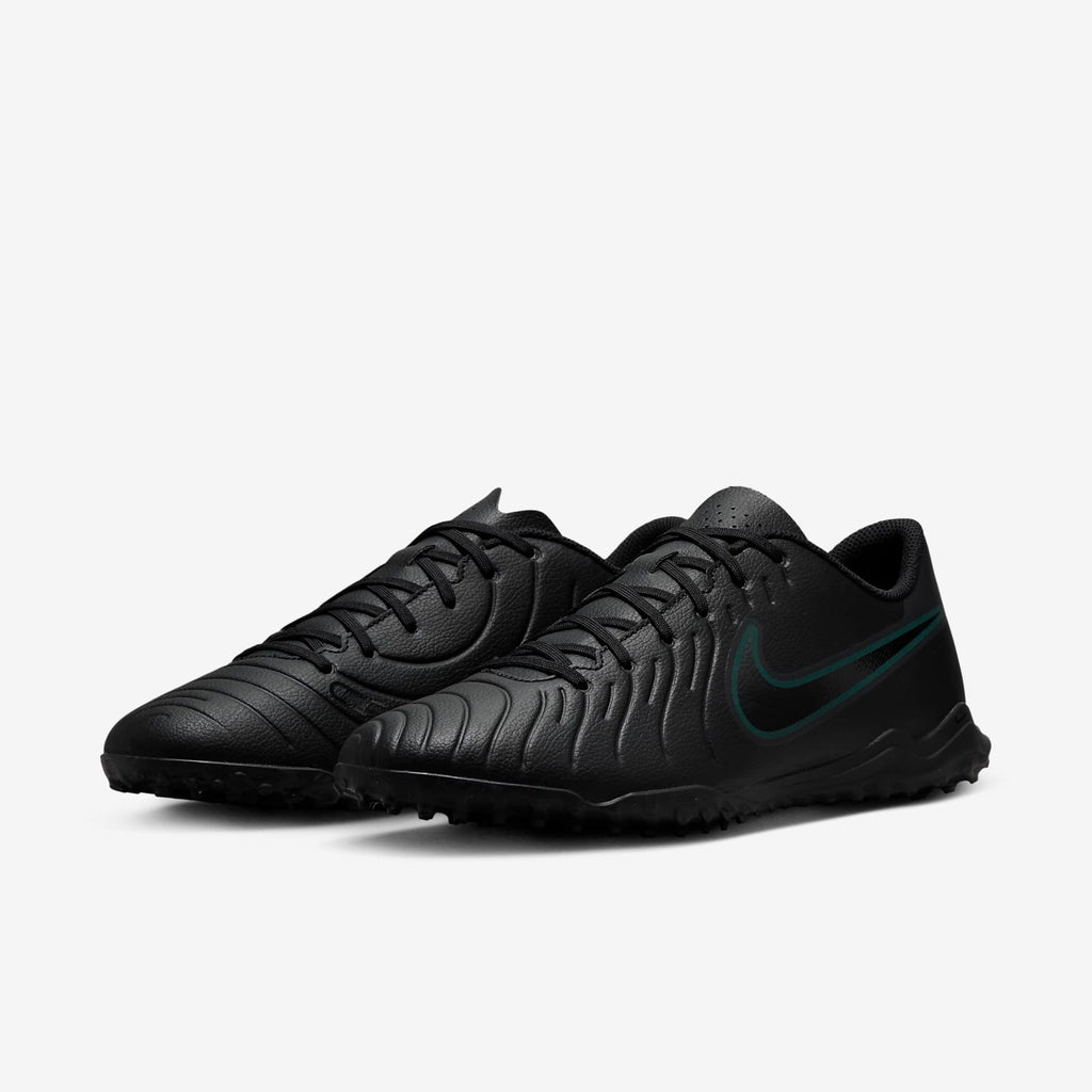 Nike Tiempo Legend 10 Club Turf Soccer Shoes - Black/Deep Jungle/Black - view 5