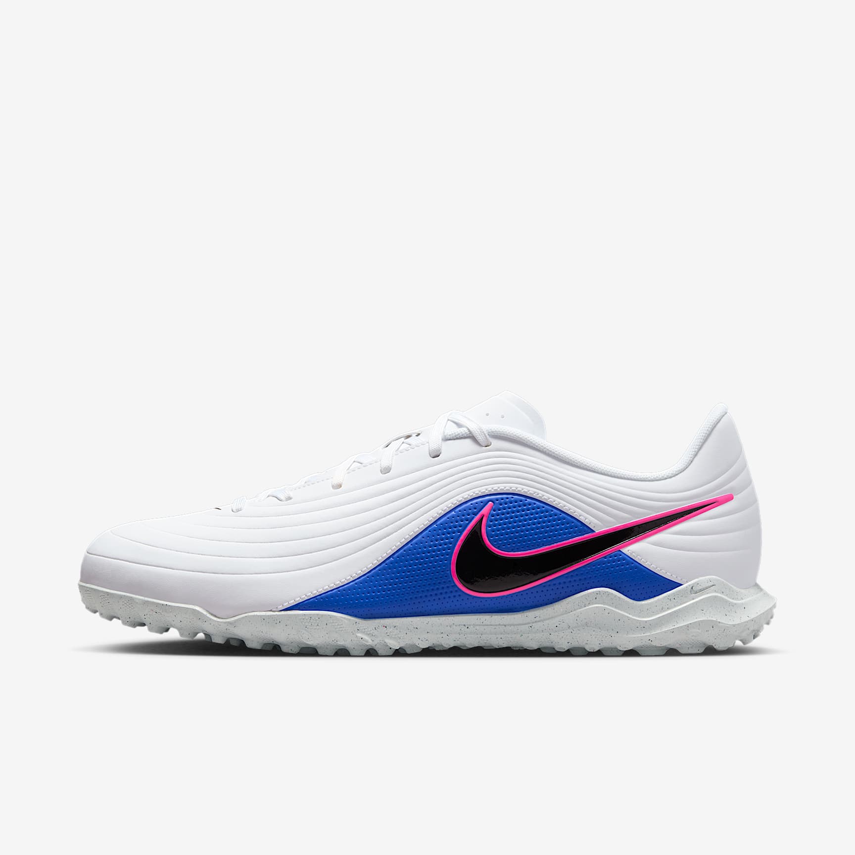 Nike Tiempo Maestro Club Turf Low-Top Soccer Shoes - White/Racer Blue/Pink Blast/Black - view 1
