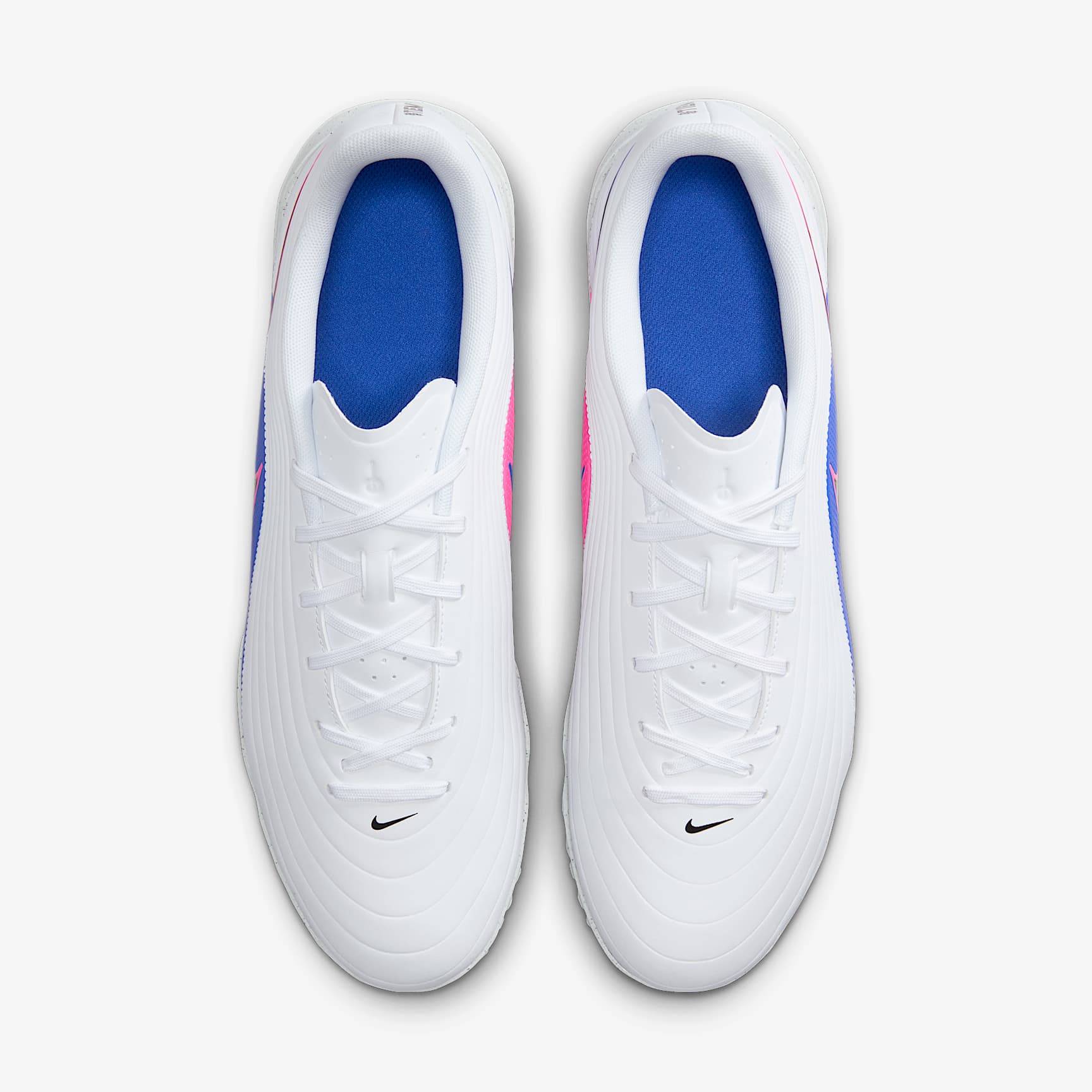 Nike Tiempo Maestro Club Turf Low-Top Soccer Shoes - White/Racer Blue/Pink Blast/Black - view 4
