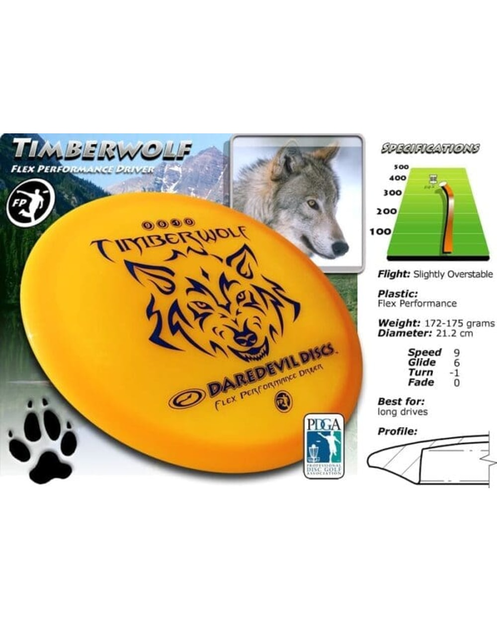 Timberwolf Fairway Driver Disc