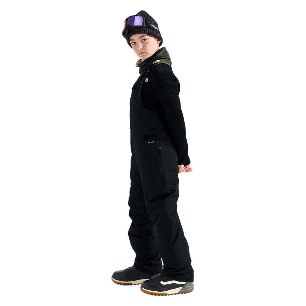 Teen Freedom Insulated Bibs in TNF Black, on-model side