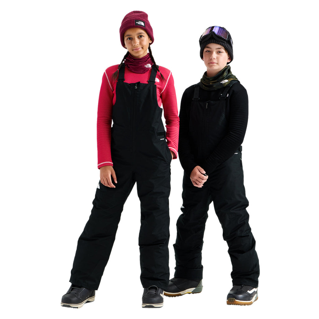 Teen Freedom Insulated Bibs in TNF Black, on-model