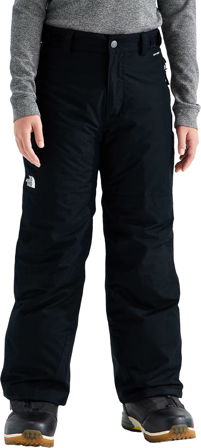 The North Face Boys' Freedom Insulated Pant in TNF Black, front