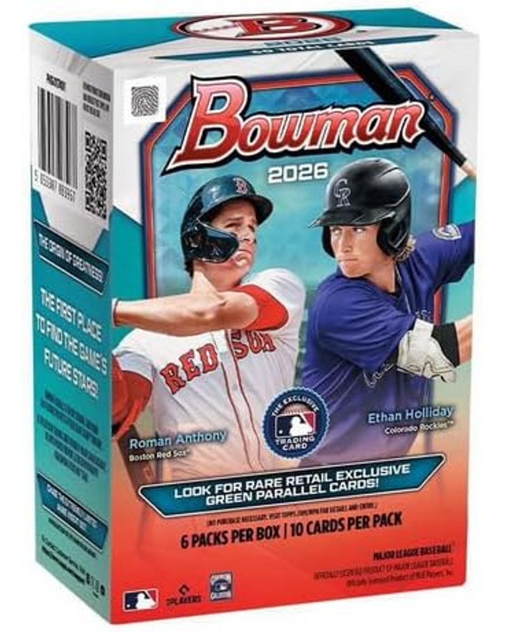 Topps 2026 Bowman Baseball Value Box - Box, front view