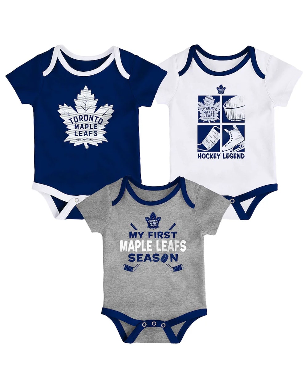 NHL Infant Toronto Maple Leafs Legend Multicolor Creeper Set
