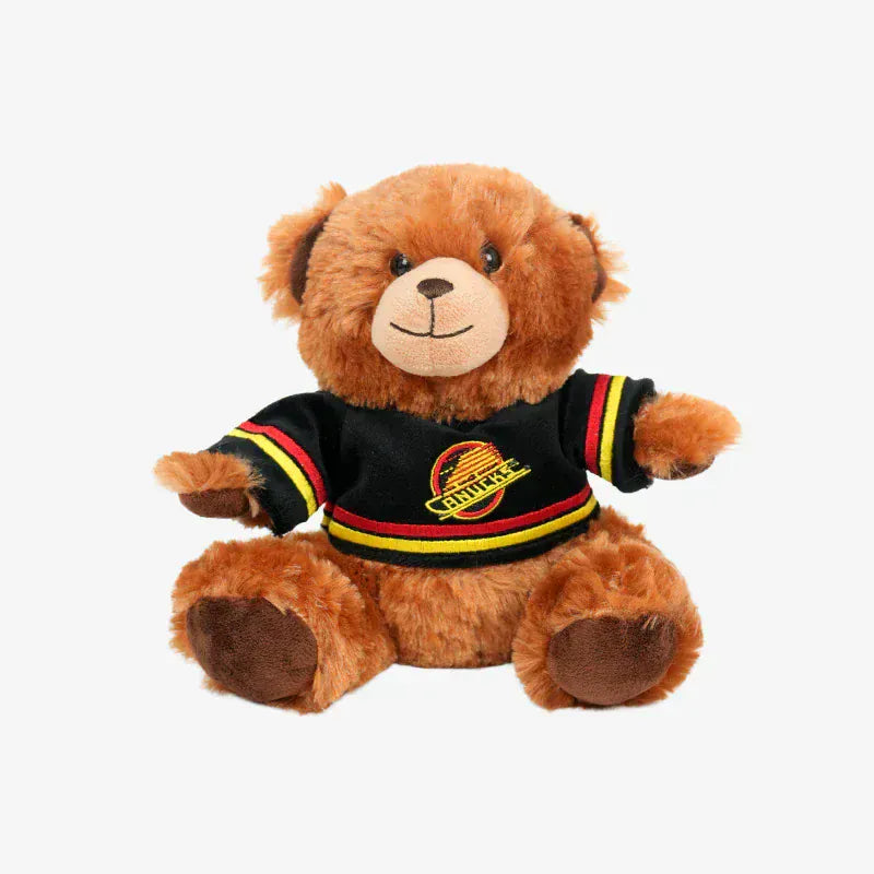 FOCO 7.5" Seated Jersey Bear - NHL - Vancouver Canucks Skate, front view