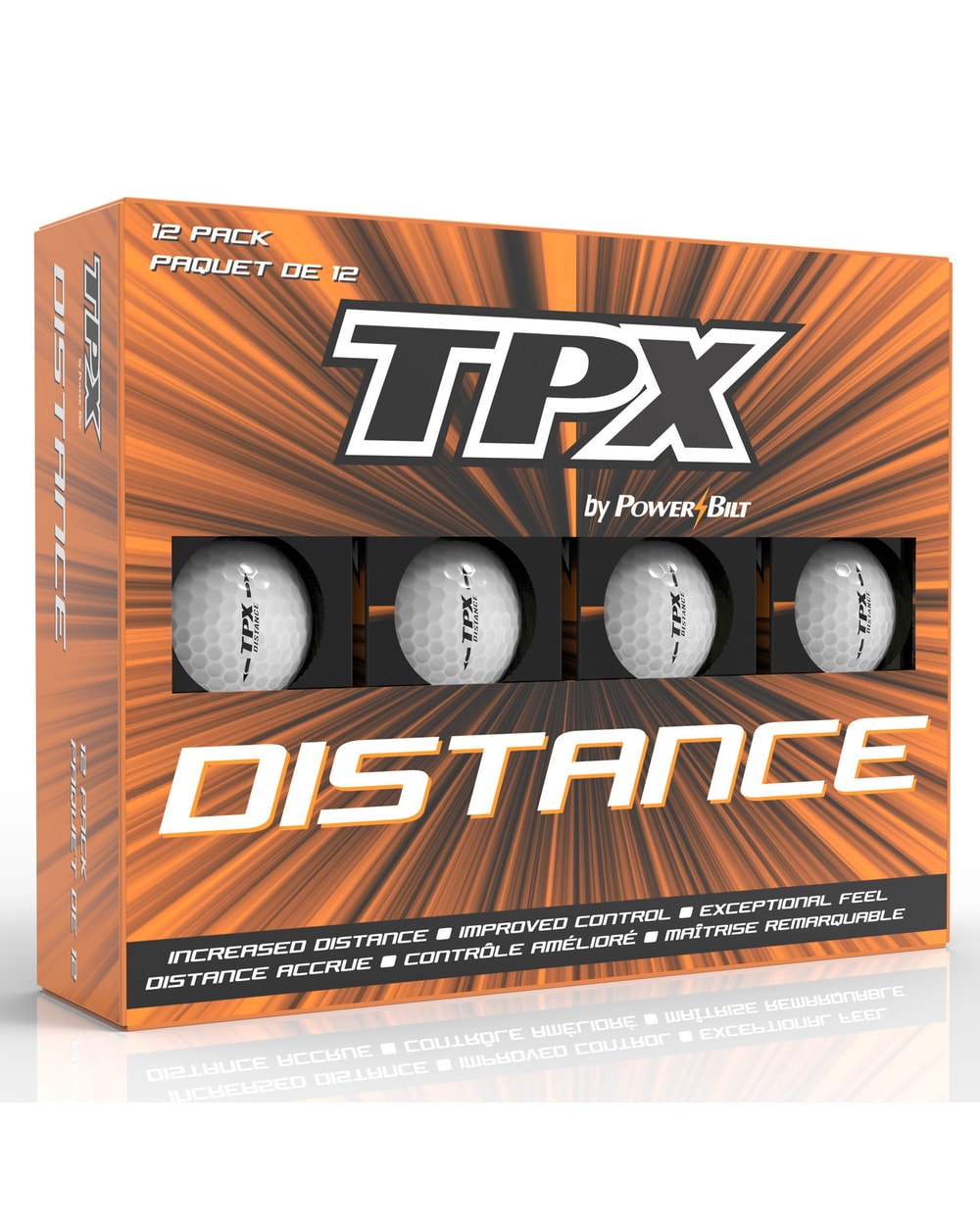 TPX Distance - Box of 12 Golf Balls