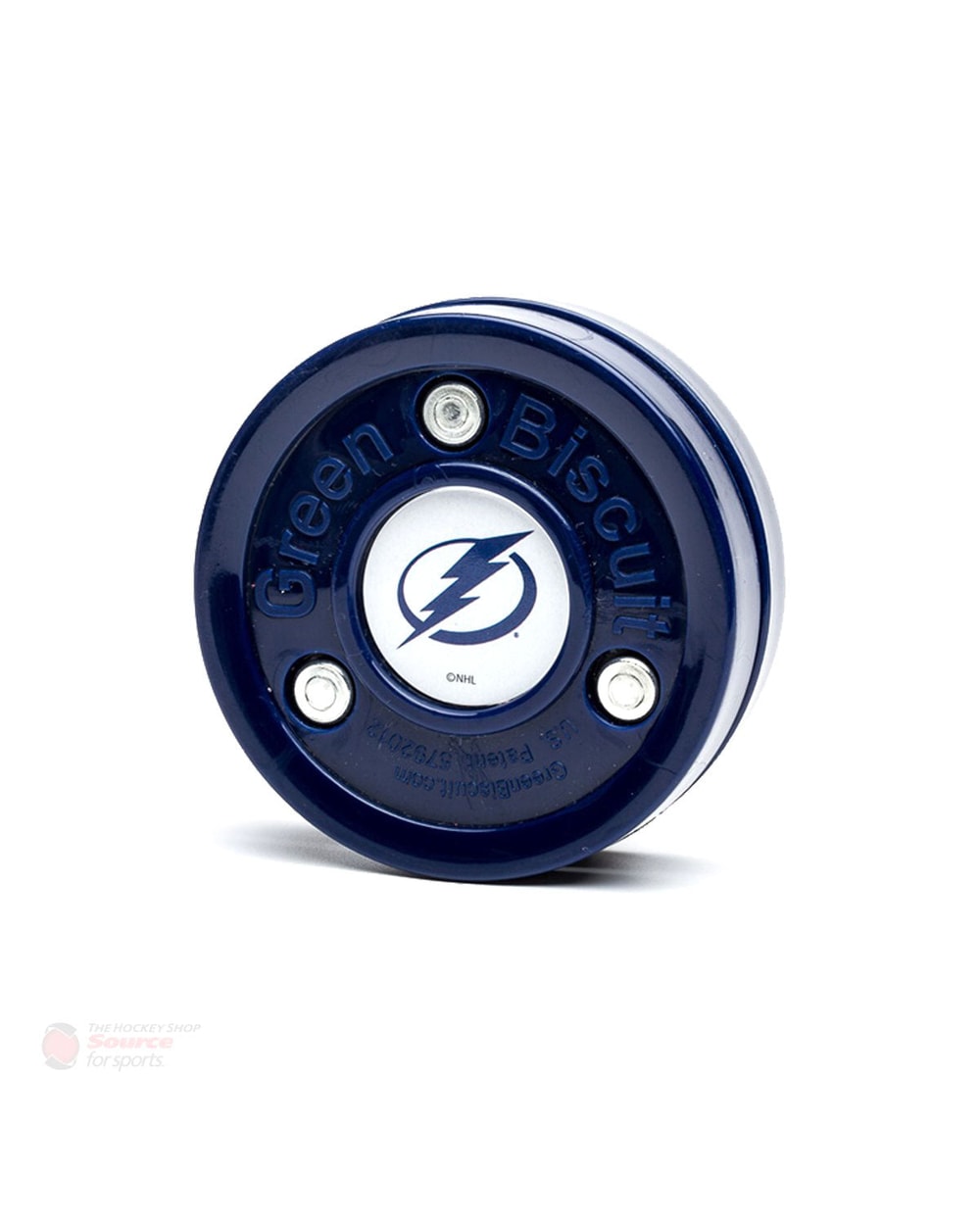 Blue Sports Green Biscuit NHL Training Puck