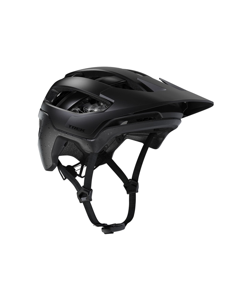 Trek Rally WaveCel Bike Helmet - Black, front three-quarter view