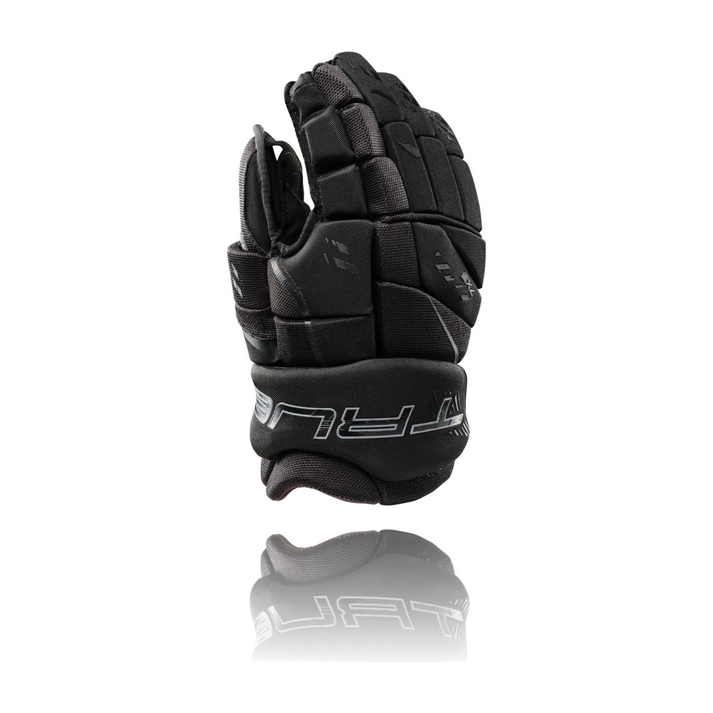 True Catalyst 7X6 Senior Hockey Gloves - Blackout