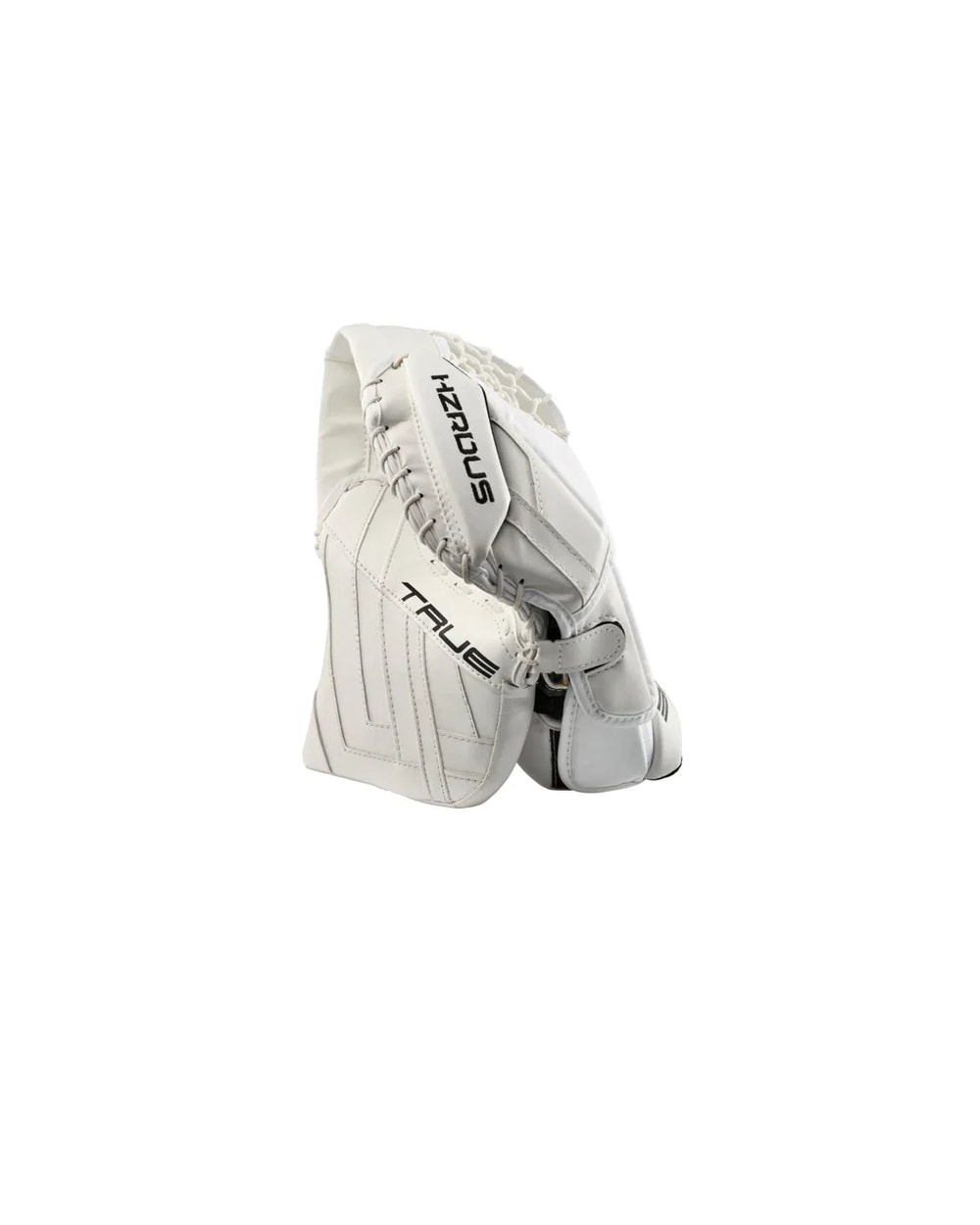 True HZRDUS 7X4 Senior Goalie Catcher - White/White - back