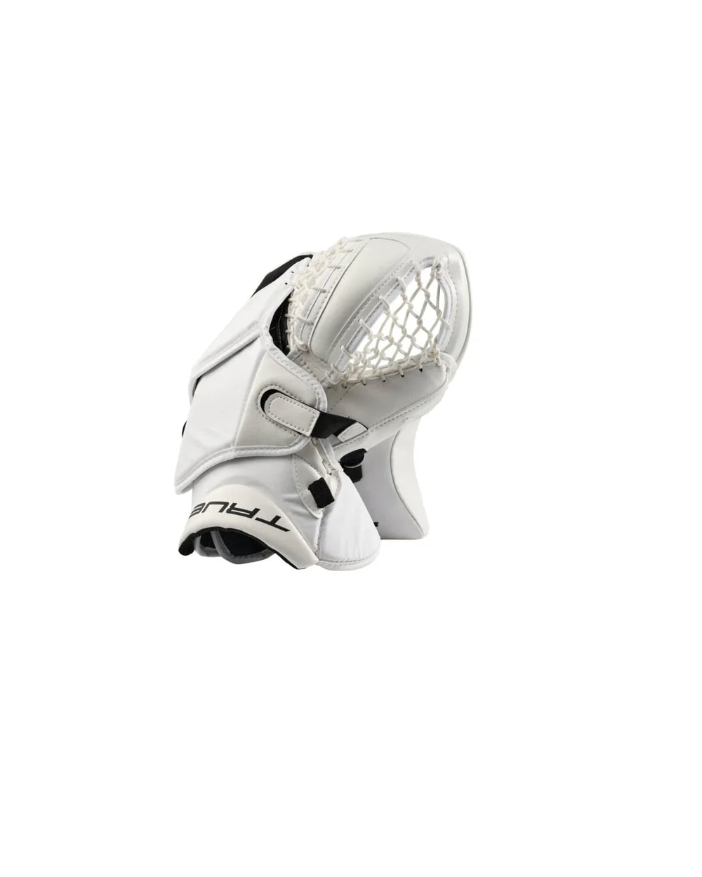 True HZRDUS 7X4 Senior Goalie Catcher - White/White - pocket detail