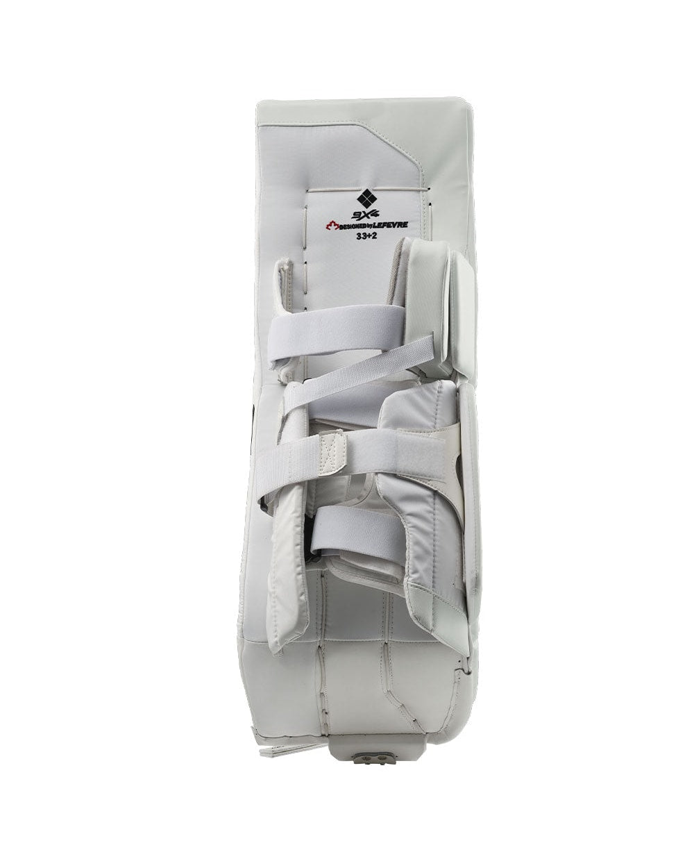 True HZRDUS 9X4 Pro Senior Goalie Pads - White/White - back and straps