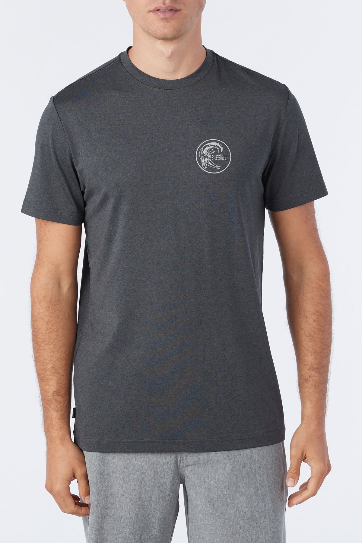 O'Neill TRVLR UPF Staple Tee - Heather Black - front