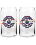 TSV 16oz Two-Pack Can Glass Set- Edmonton Oilers