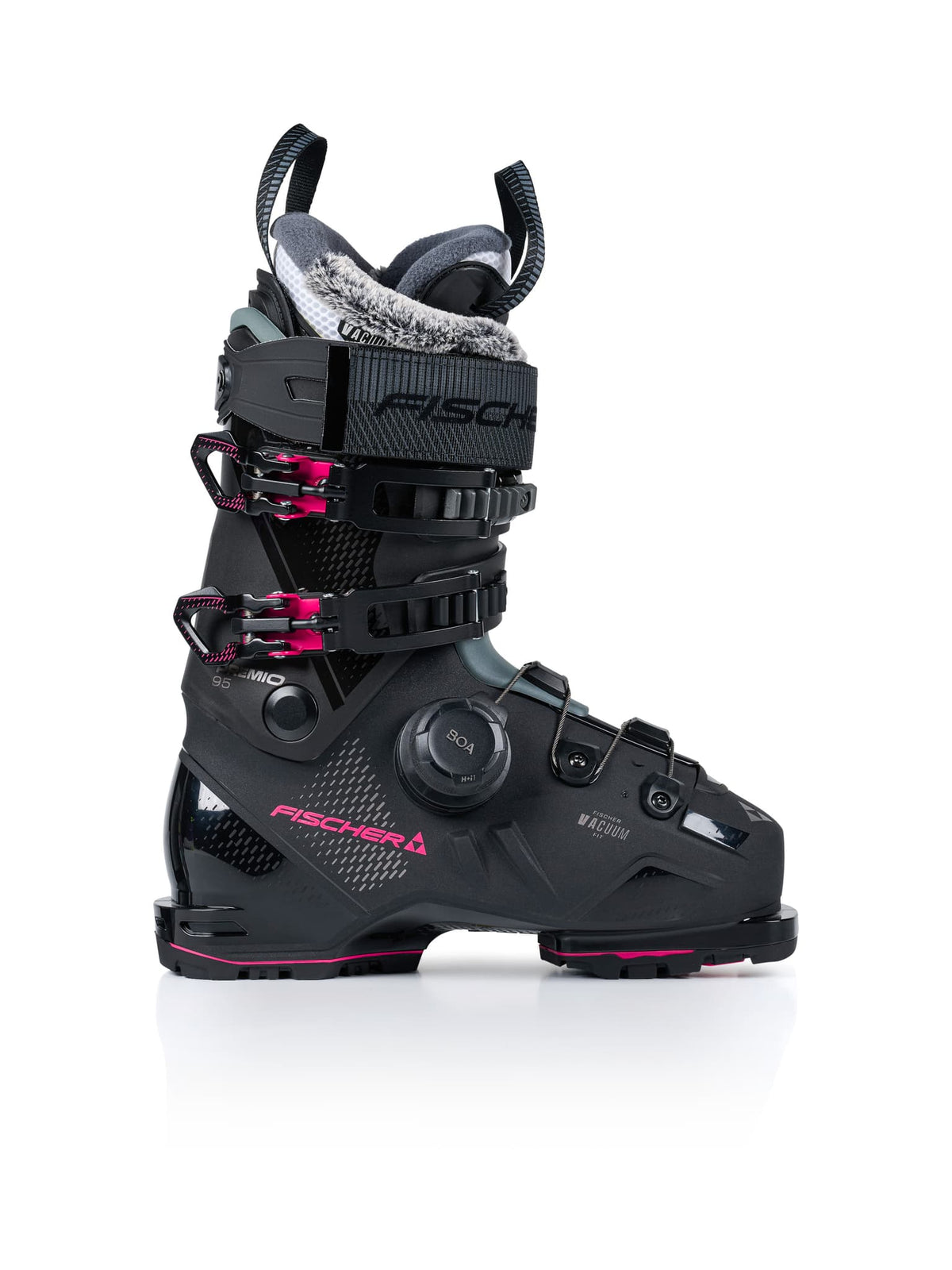 Fischer Women's Premio 95 BOA Ski Boots - Black, side view