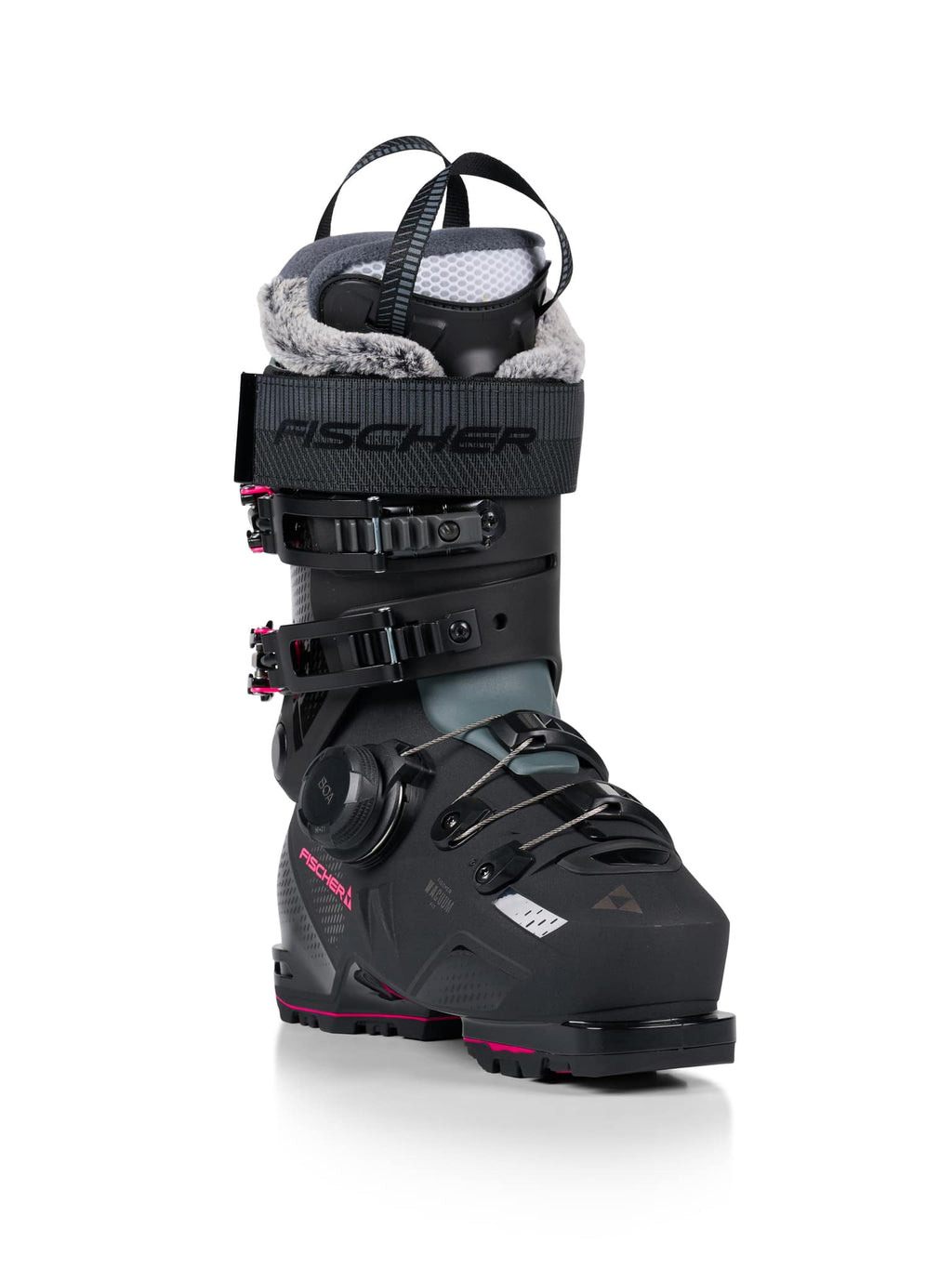 Fischer Women's Premio 95 BOA Ski Boots - Black, front three-quarter view