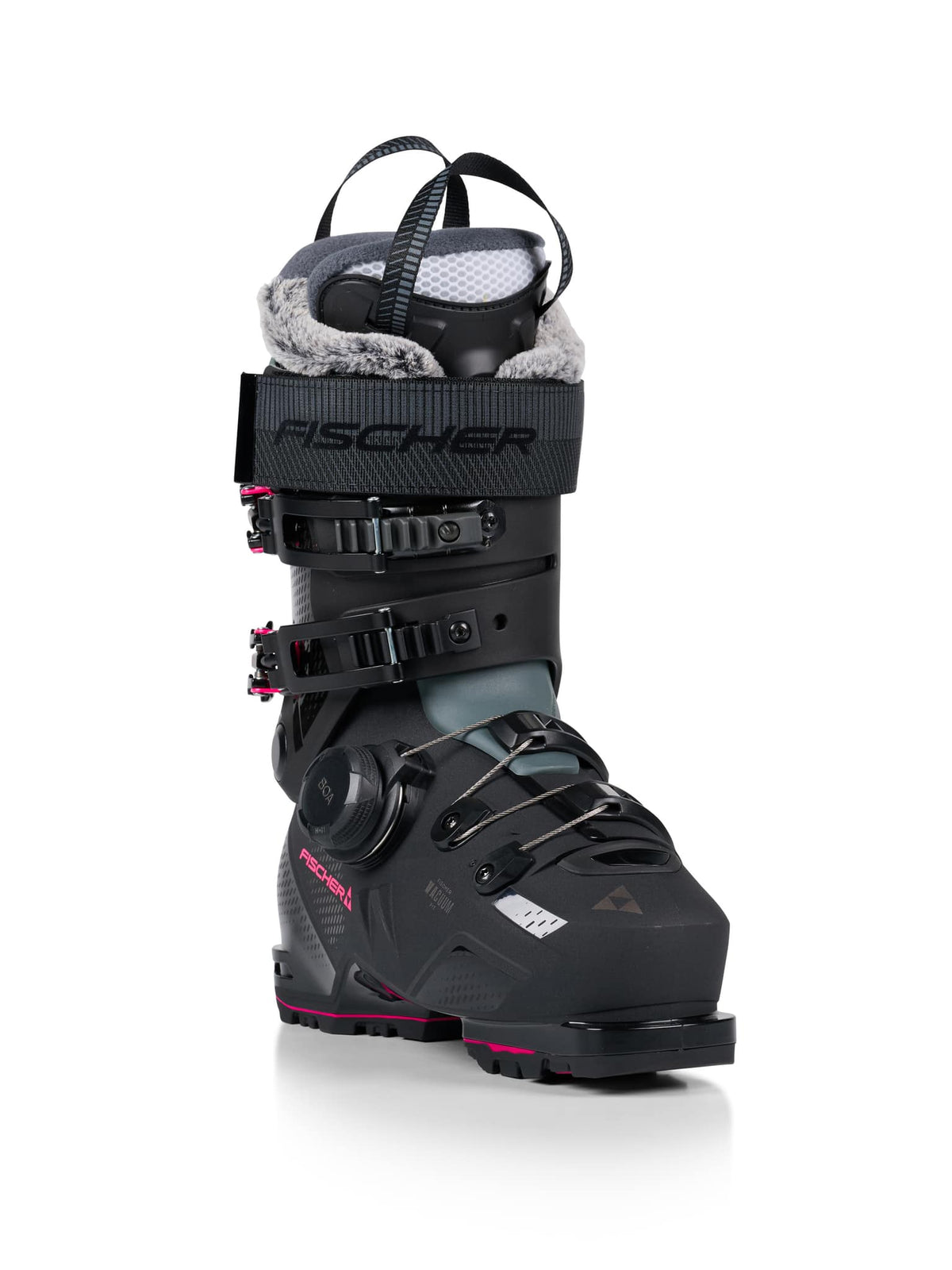 Fischer Women's Premio 95 BOA Ski Boots - Black, front three-quarter view