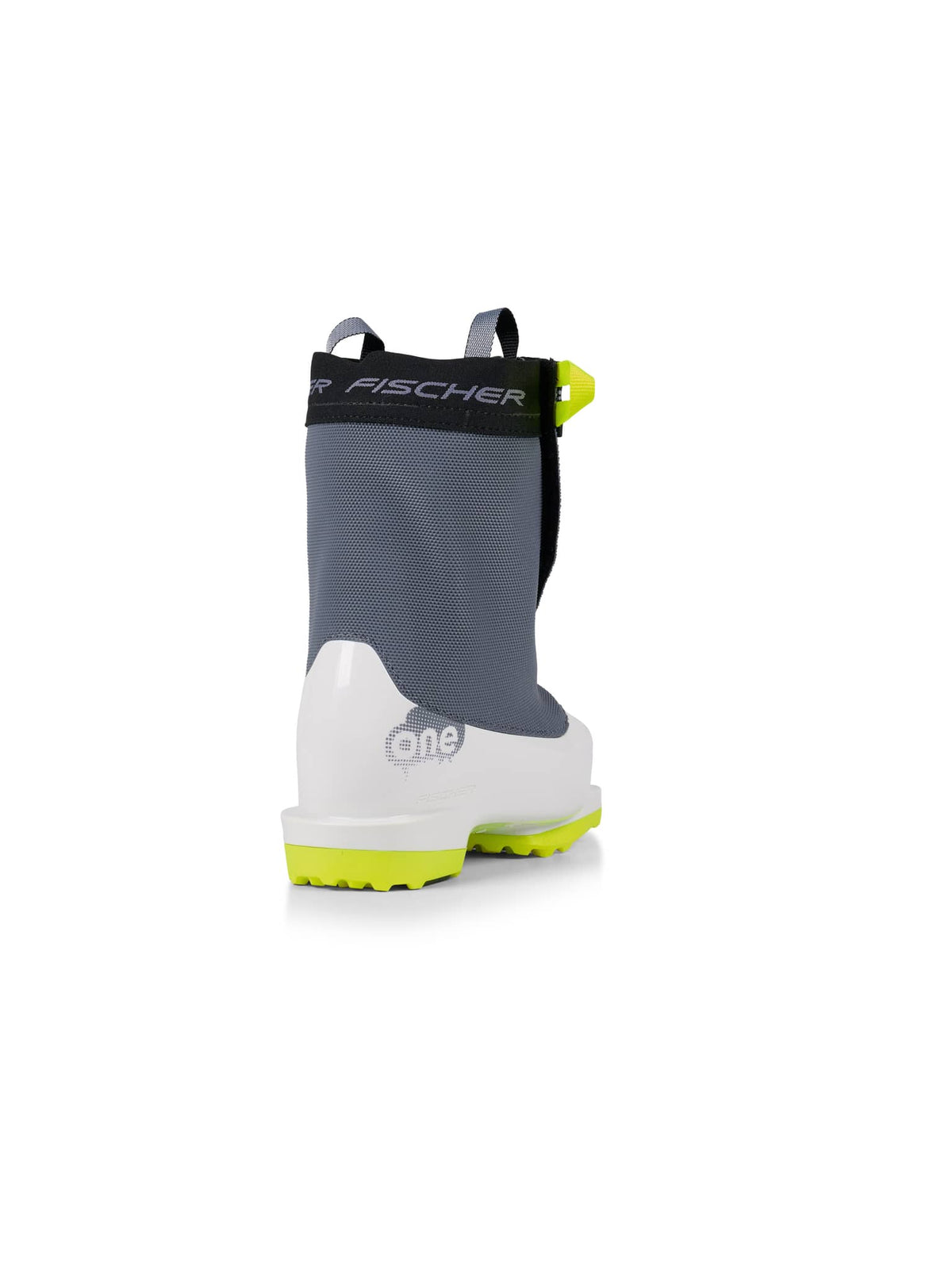 Fischer Junior One Ski Boots - Snow Grey, rear three-quarter view