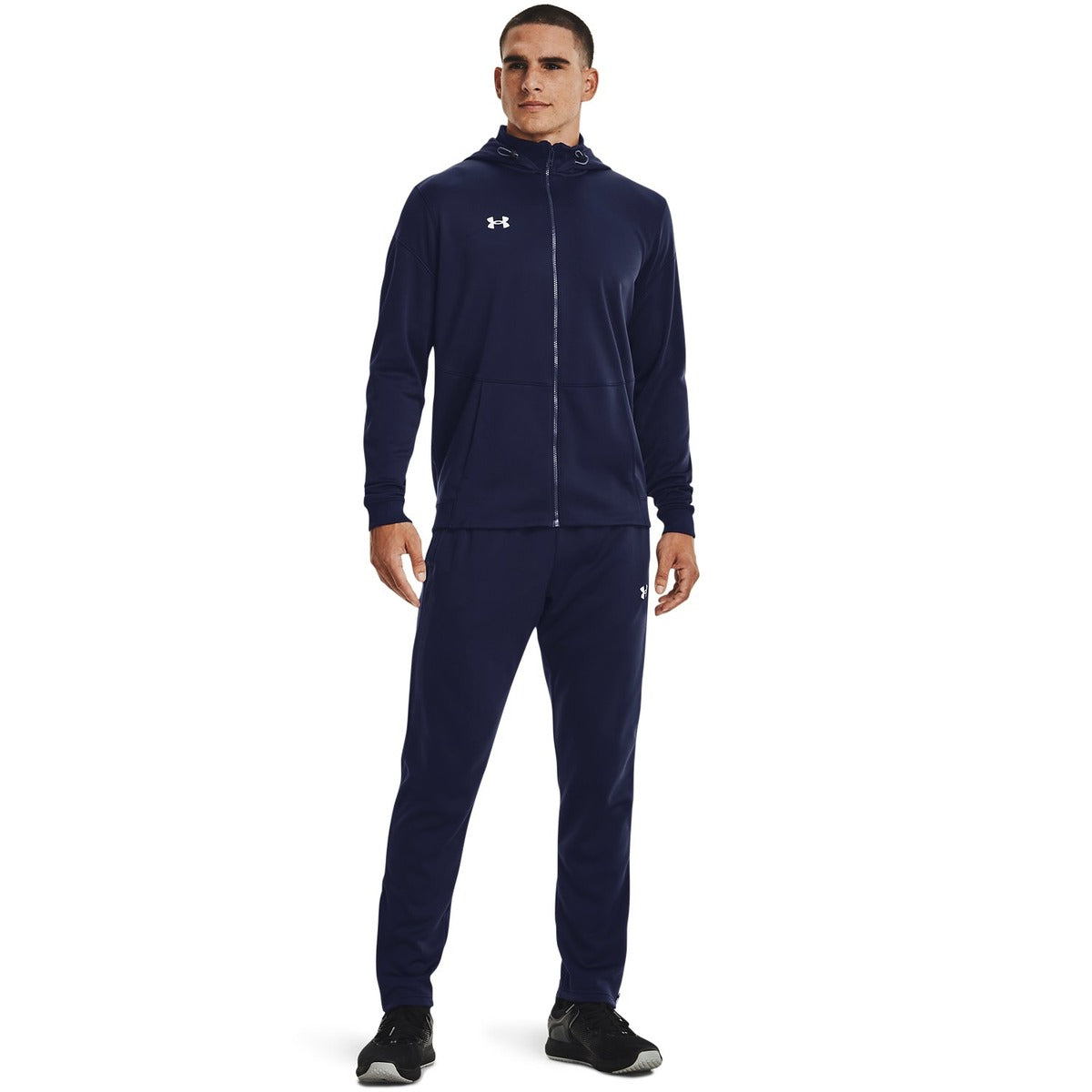 Under Armour Men's Storm Armour Fleece Full-Zip - Navy, full length view