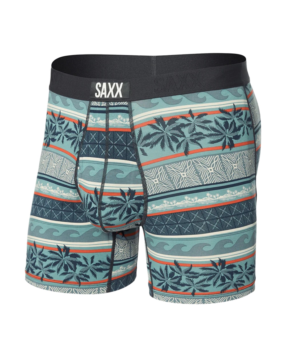 Saxx Ultra Boxer Brief - Beach Shack Stripe - Teal