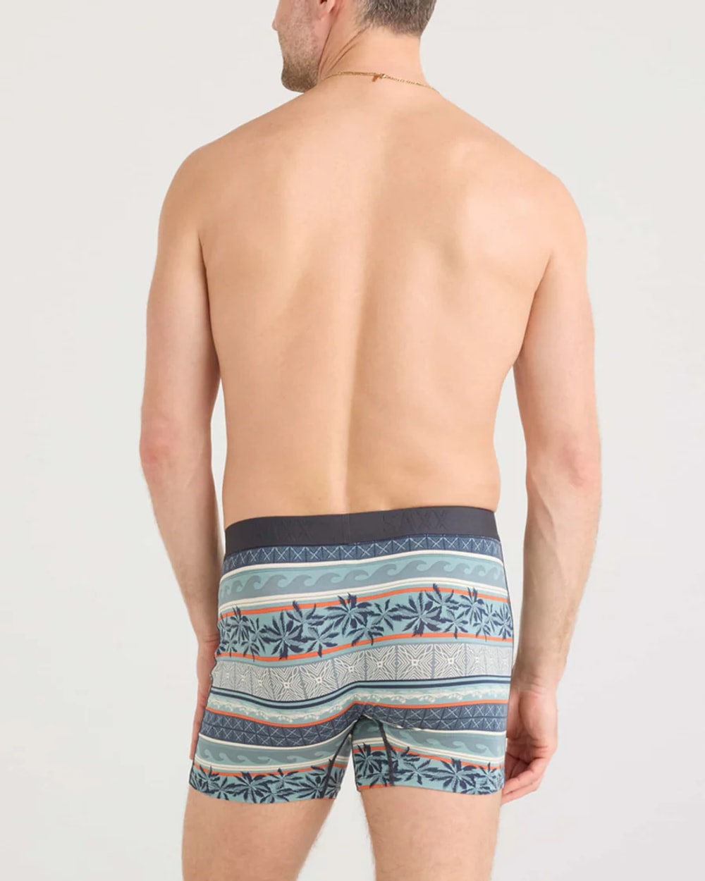 Saxx Ultra Boxer Brief - Beach Shack Stripe - Teal