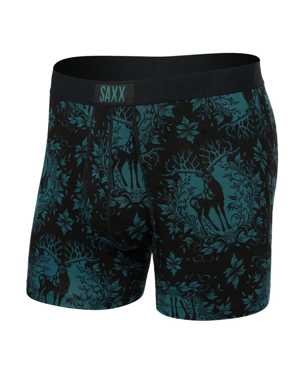 Ultra Boxer Brief - Deer Damask-Black