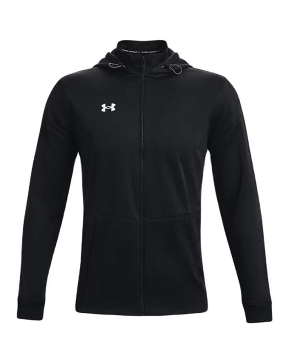 Under Armour Armour Fleece Storm Full-Zip Hoodie in Black - front view