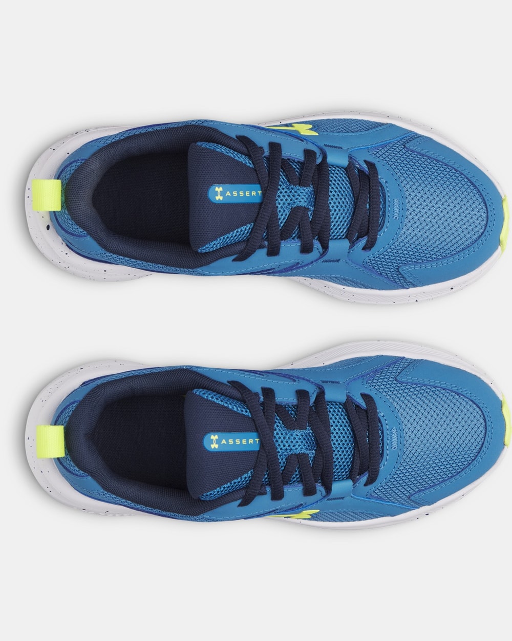 Under Armour Boys' Grade School Charged+ Assert 11 Running Shoes - Aegean Blue/Academy/Flash Light