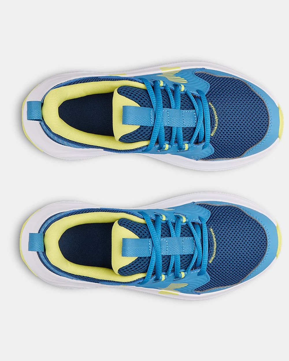 Under Armour Boys' Grade School Outhustle 3 Running Shoes - Blue toe view