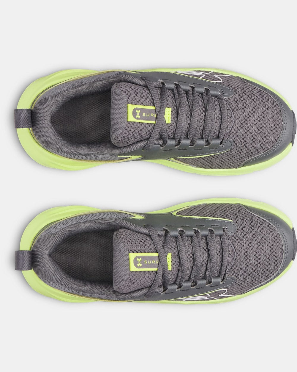 Under Armour Boys' Grade School Surge 5 Running Shoes - Castlerock/Green